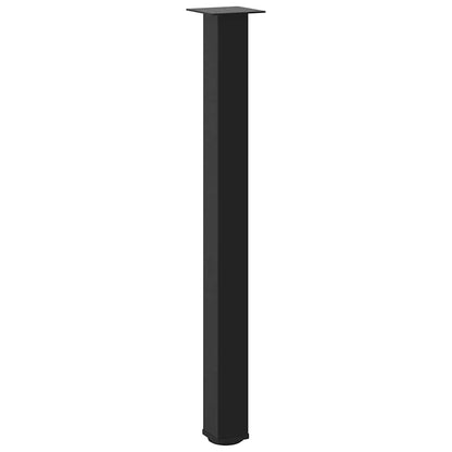 vidaXL Bartischbeine 4 Stk. Schwarz 100-102 cm Stahl