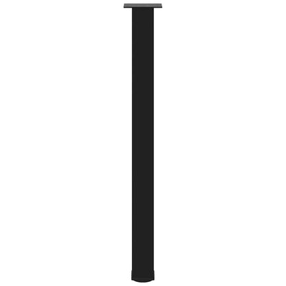 vidaXL Bartischbeine 4 Stk. Schwarz 100-102 cm Stahl