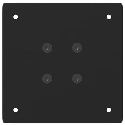 vidaXL Bartischbeine 4 Stk. Schwarz 100-102 cm Stahl
