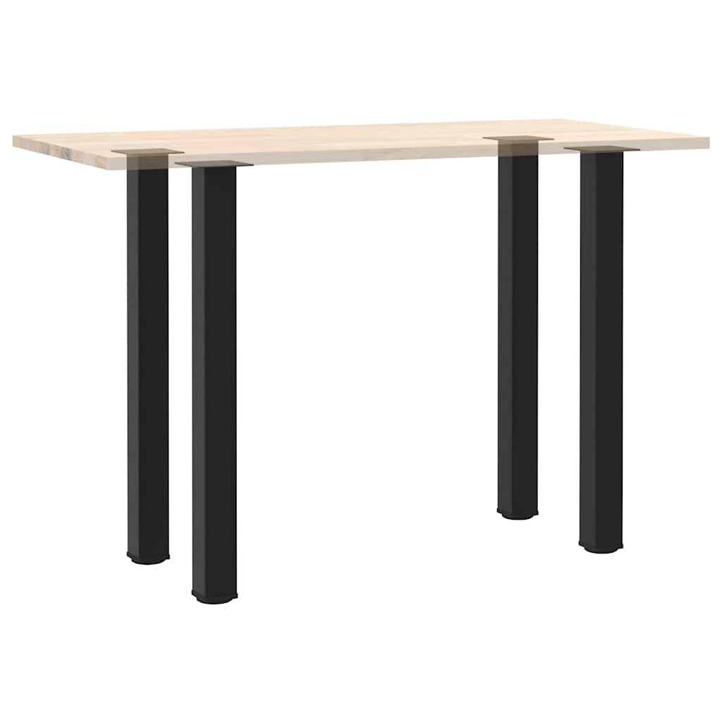 vidaXL Bartischbeine 4 Stk. Schwarz 100-102 cm Stahl