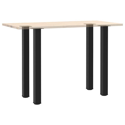 vidaXL Bartischbeine 4 Stk. Schwarz 100-102 cm Stahl