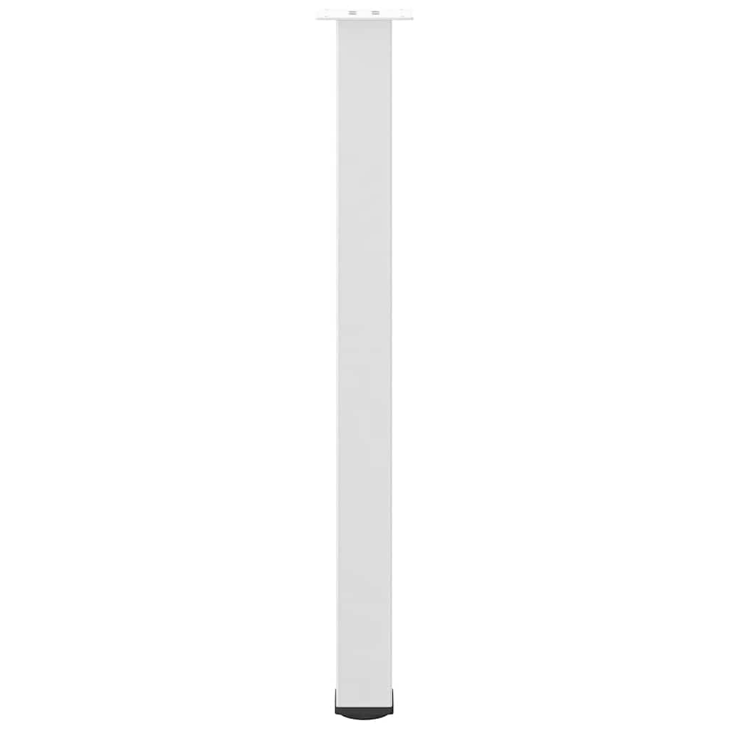 vidaXL Bartischbeine 4 Stk. Weiß 100-102 cm Stahl