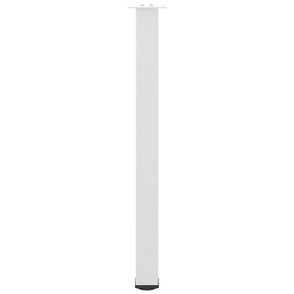 vidaXL Bartischbeine 4 Stk. Weiß 100-102 cm Stahl