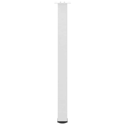 vidaXL Bartischbeine 4 Stk. Weiß 100-102 cm Stahl