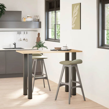 vidaXL Pieds de table de bar 4 pcs Anthracite 100-102 cm Acier