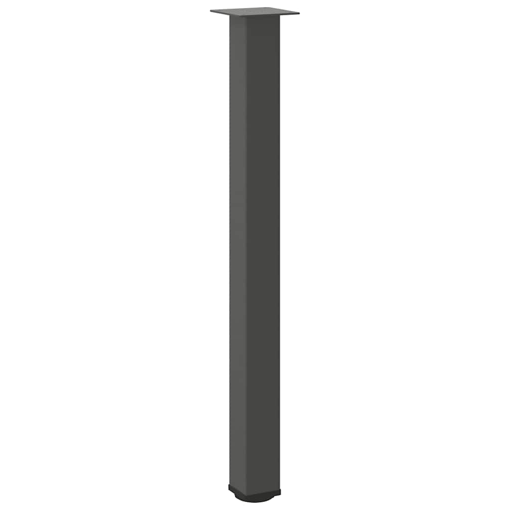 vidaXL Pieds de table de bar 4 pcs Anthracite 100-102 cm Acier