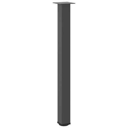 vidaXL Pieds de table de bar 4 pcs Anthracite 100-102 cm Acier