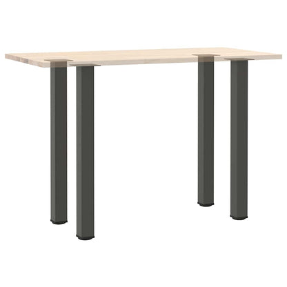 vidaXL Pieds de table de bar 4 pcs Anthracite 100-102 cm Acier