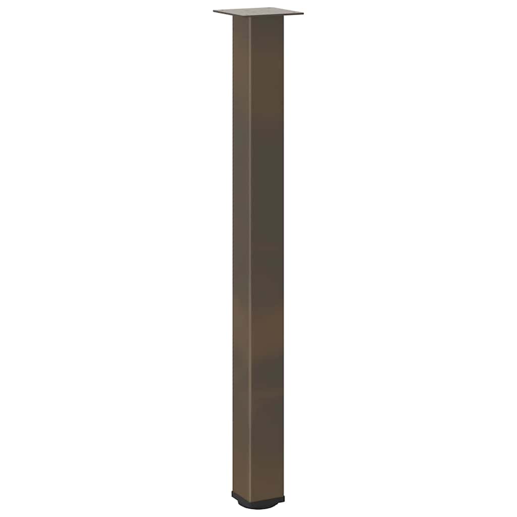 vidaXL Pieds de table de bar 4 pcs Acier brut 100-102 cm Acier