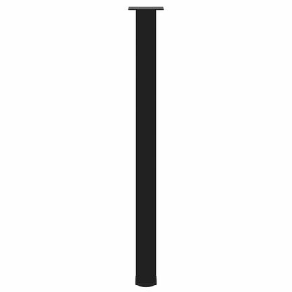 vidaXL Bartischbeine 4 Stk. Schwarz 110-112 cm Stahl