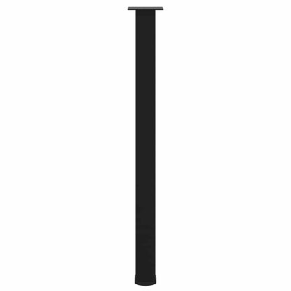 vidaXL Bartischbeine 4 Stk. Schwarz 110-112 cm Stahl
