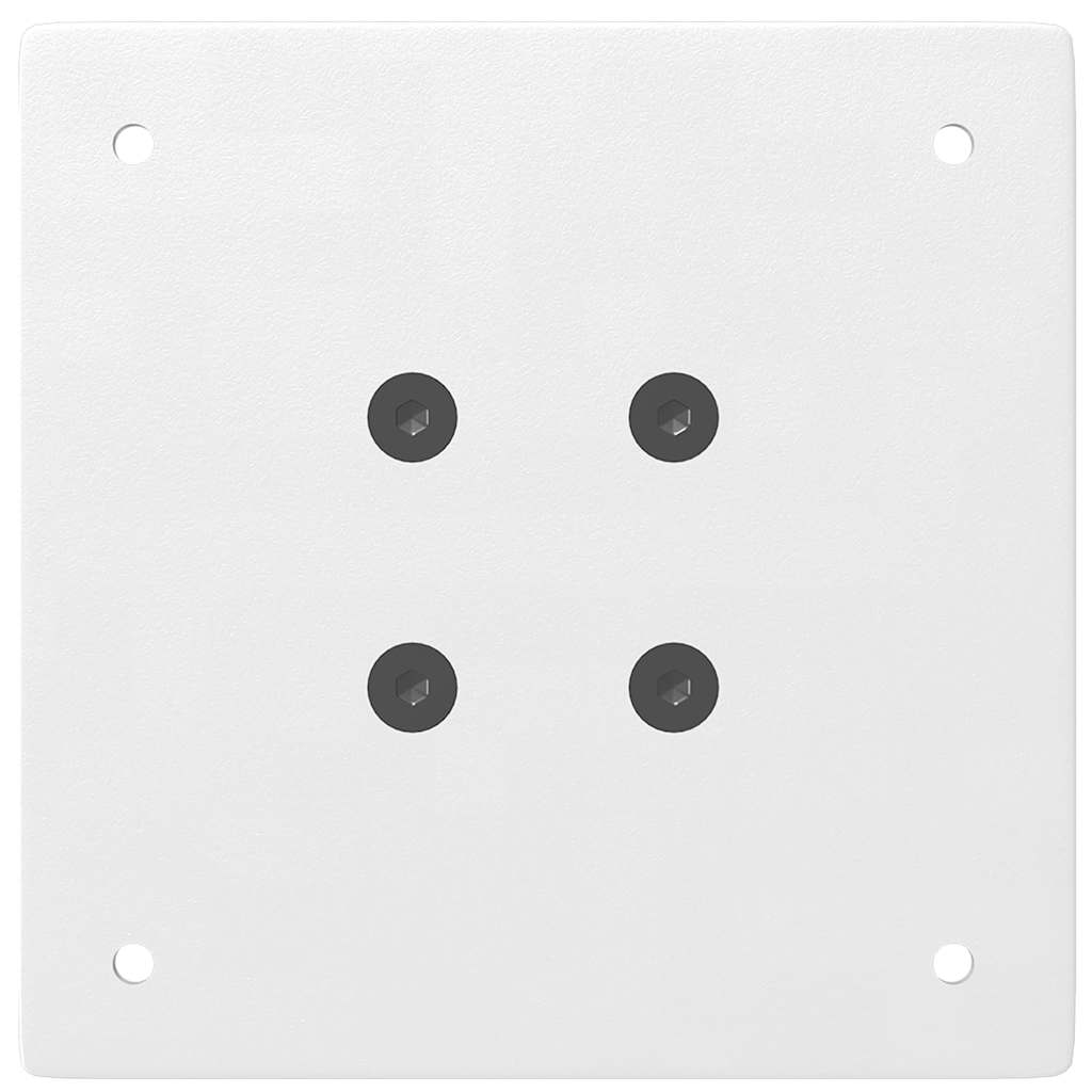 vidaXL Bartischbeine 4 Stk. Weiß 110-112 cm Stahl