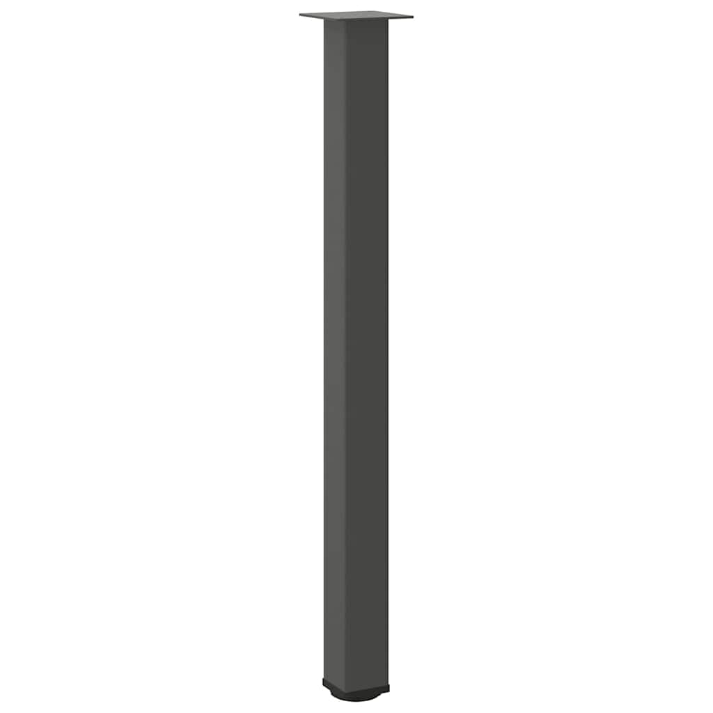 vidaXL Bartischbeine 4 Stk. Anthrazit 110-112 cm Stahl