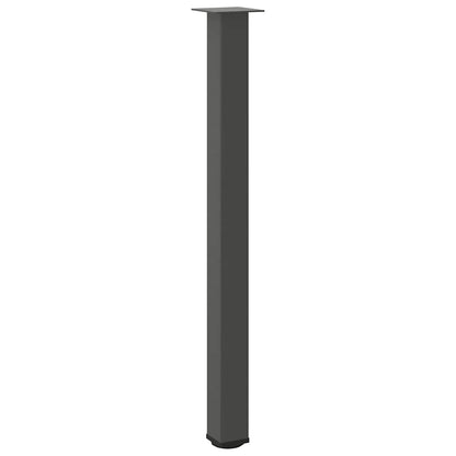 vidaXL Bartischbeine 4 Stk. Anthrazit 110-112 cm Stahl