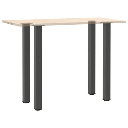 vidaXL Bartischbeine 4 Stk. Anthrazit 110-112 cm Stahl