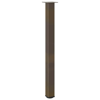 vidaXL Bartischbeine 4 Stk. Naturstahl 110-112 cm Stahl