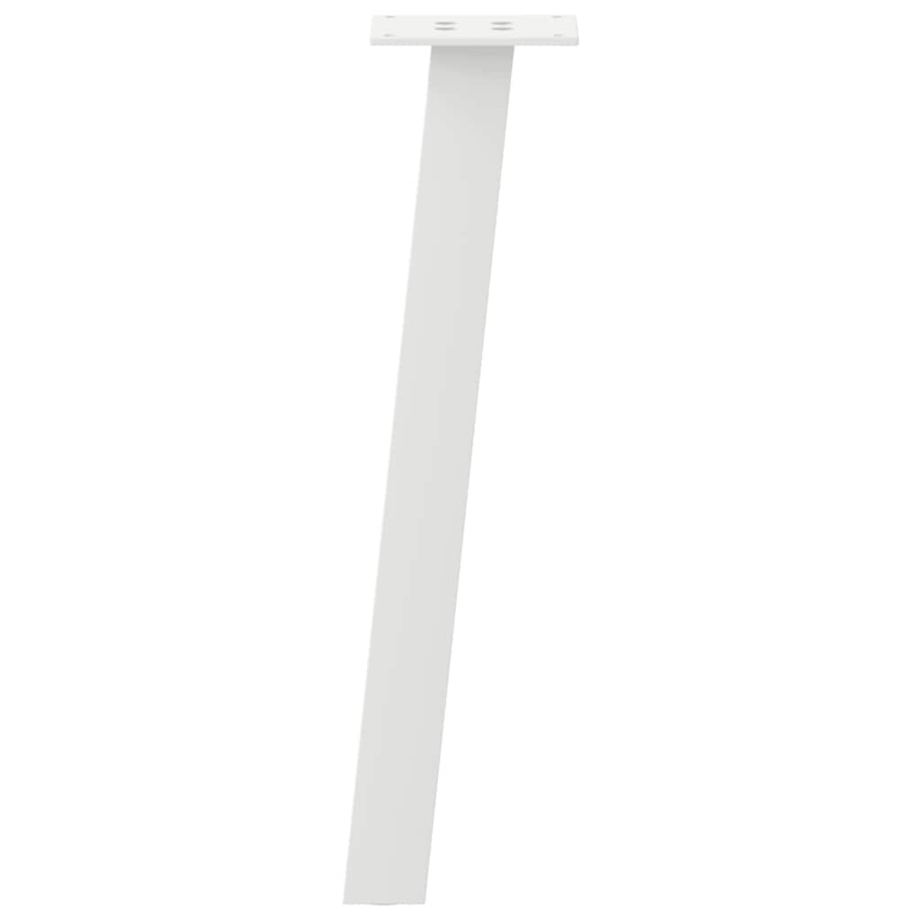vidaXL Couchtischbeine 4 Stk. Weiß 30 cm Stahl