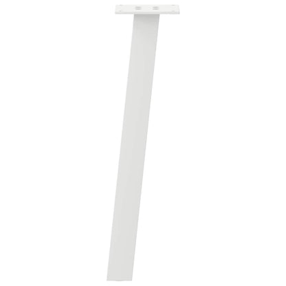 vidaXL Couchtischbeine 4 Stk. Weiß 30 cm Stahl