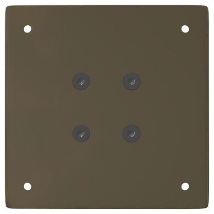 vidaXL Pieds de table basse 4 pcs Acier naturel 30 cm Acier