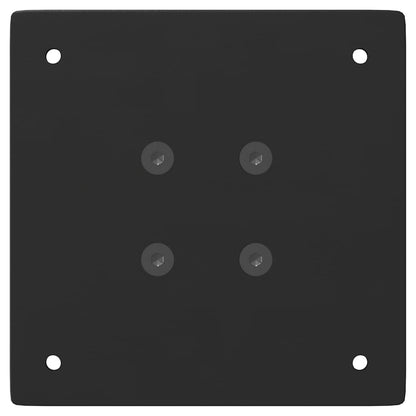 vidaXL Couchtischbeine 4 Stk. Schwarz 42 cm Stahl