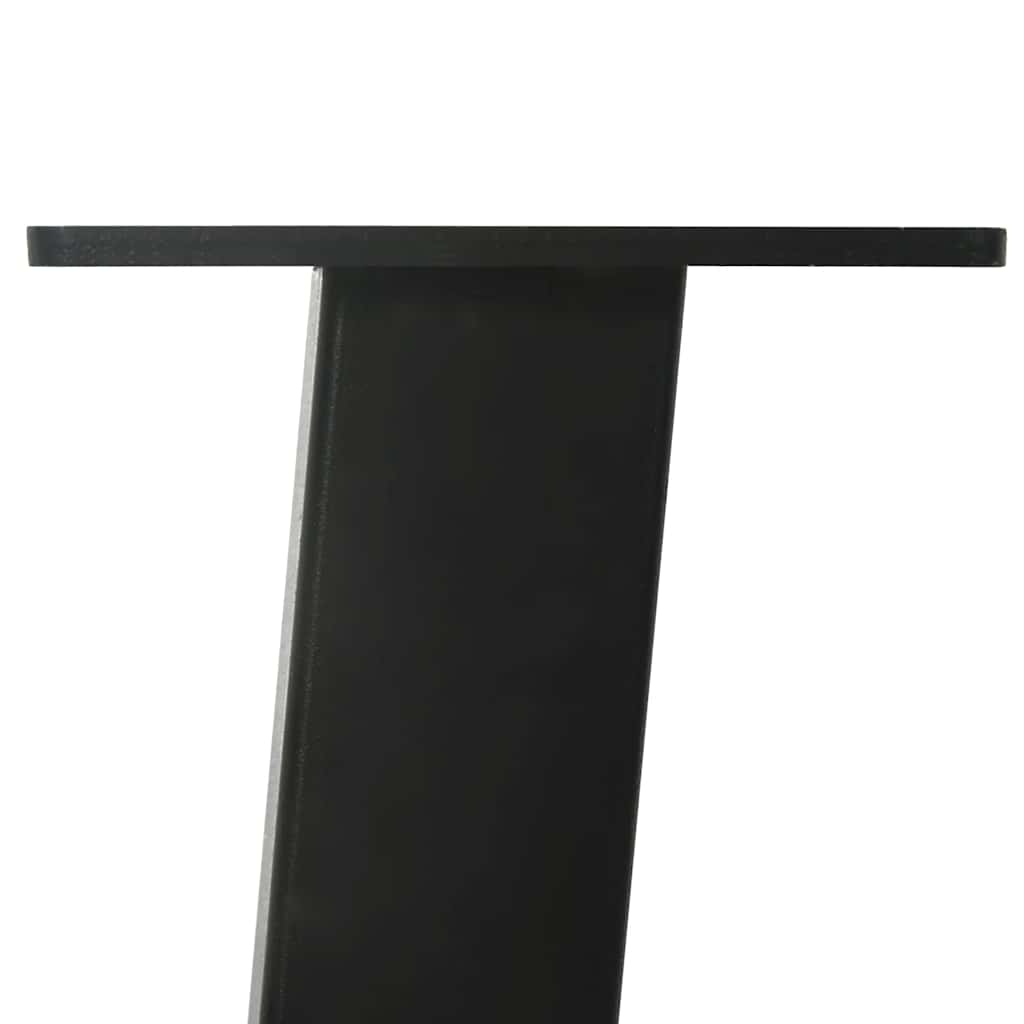 vidaXL Couchtischbeine 4 Stk. Schwarz 42 cm Stahl