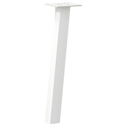 vidaXL Couchtischbeine 4 Stk. Weiß 42 cm Stahl