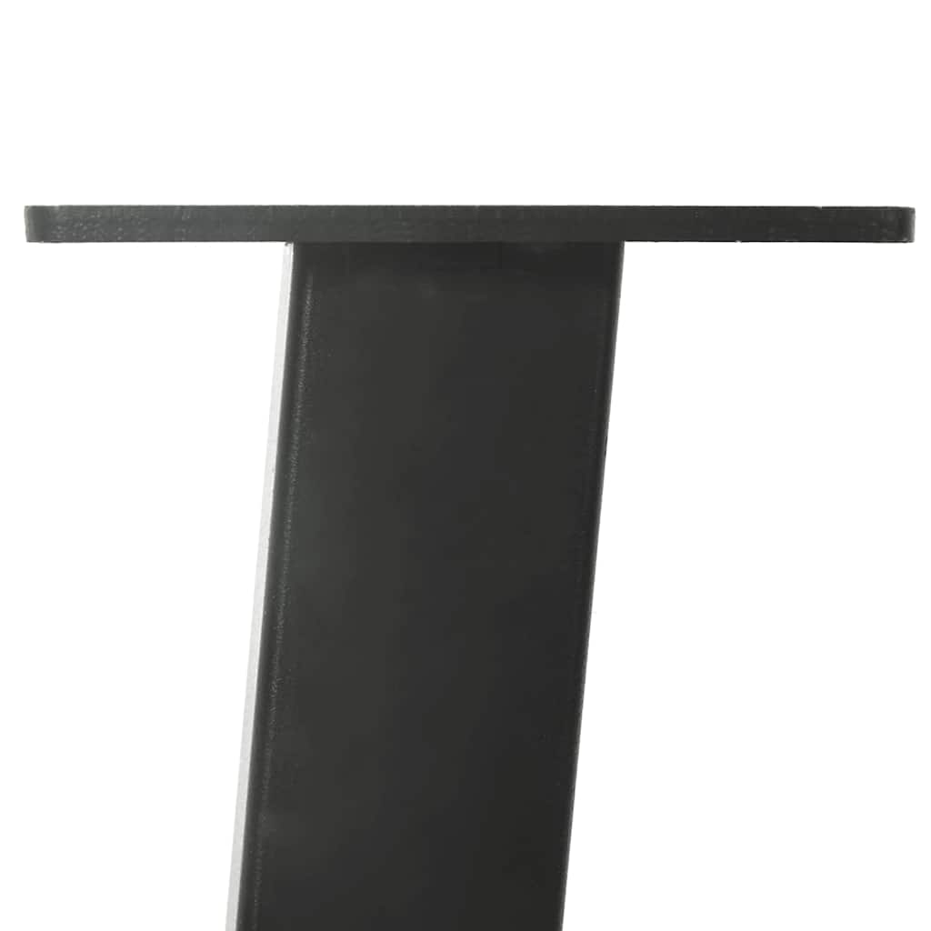 vidaXL Pieds de table basse 4 pcs Anthracite 42 cm Acier