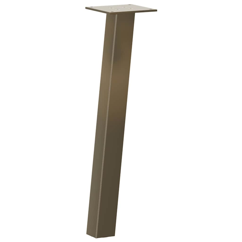 vidaXL Pieds de table basse 4 pcs Acier brut 42 cm Acier