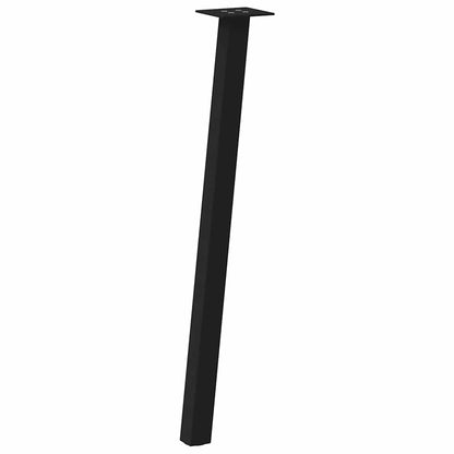 vidaXL Pieds de table console 4 pcs Noir 72 cm Acier
