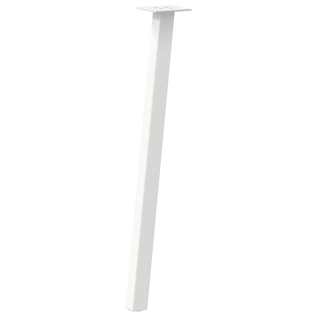 vidaXL Konsolentischbeine 4 Stk. Weiß 72 cm Stahl