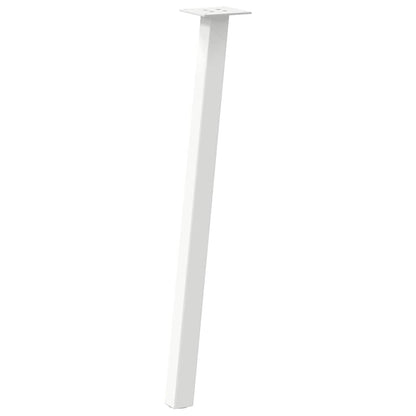 vidaXL Konsolentischbeine 4 Stk. Weiß 72 cm Stahl