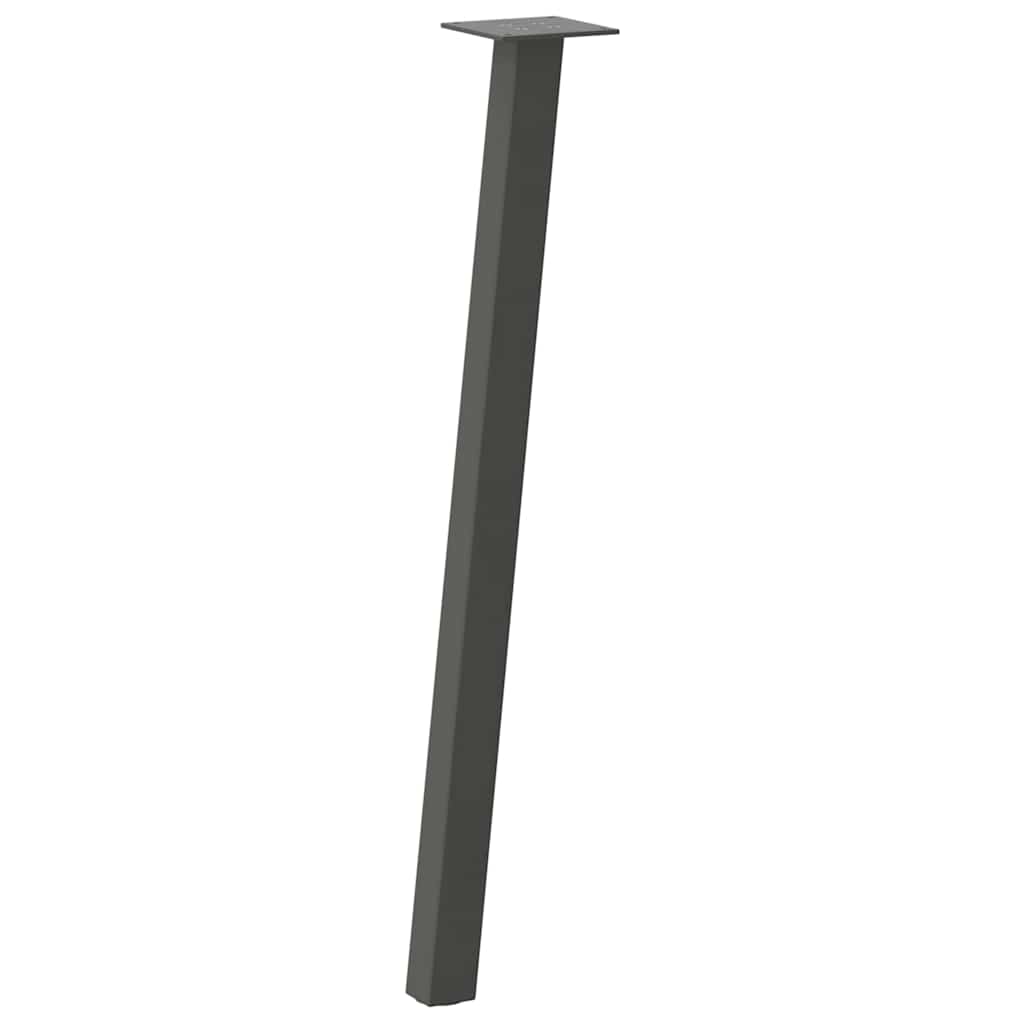 vidaXL Konsolentischbeine 4 Stk. Anthrazit 72 cm Stahl