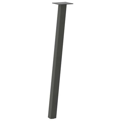 vidaXL Konsolentischbeine 4 Stk. Anthrazit 72 cm Stahl