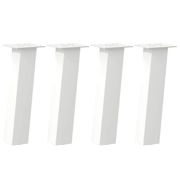 vidaXL Couchtischbeine 4 Stk. Weiß 30 cm Stahl