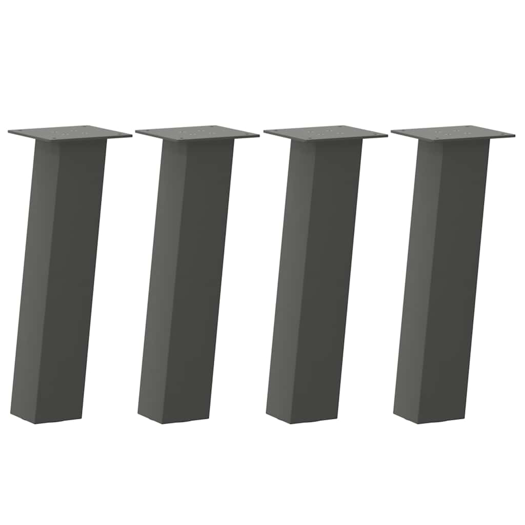 vidaXL Couchtischbeine 4 Stk. Anthrazit 30 cm Stahl