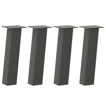 vidaXL Couchtischbeine 4 Stk. Anthrazit 30 cm Stahl