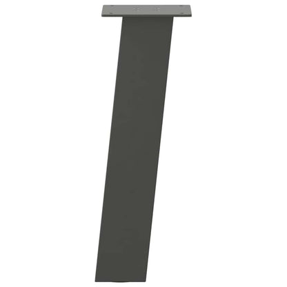 vidaXL Couchtischbeine 4 Stk. Anthrazit 30 cm Stahl