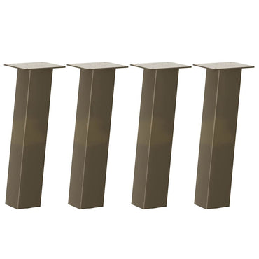 vidaXL Pieds de table basse 4 pcs Acier brut 30 cm Acier