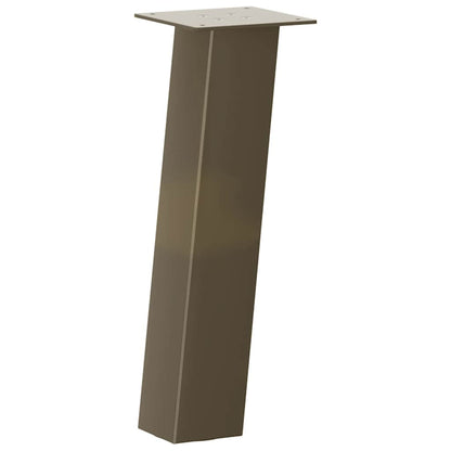 vidaXL Pieds de table basse 4 pcs Acier brut 30 cm Acier