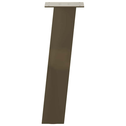 vidaXL Pieds de table basse 4 pcs Acier brut 30 cm Acier