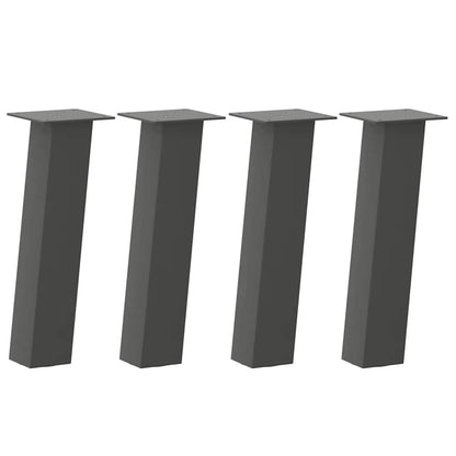 vidaXL Couchtischbeine 4 Stk. Anthrazit 42 cm Stahl