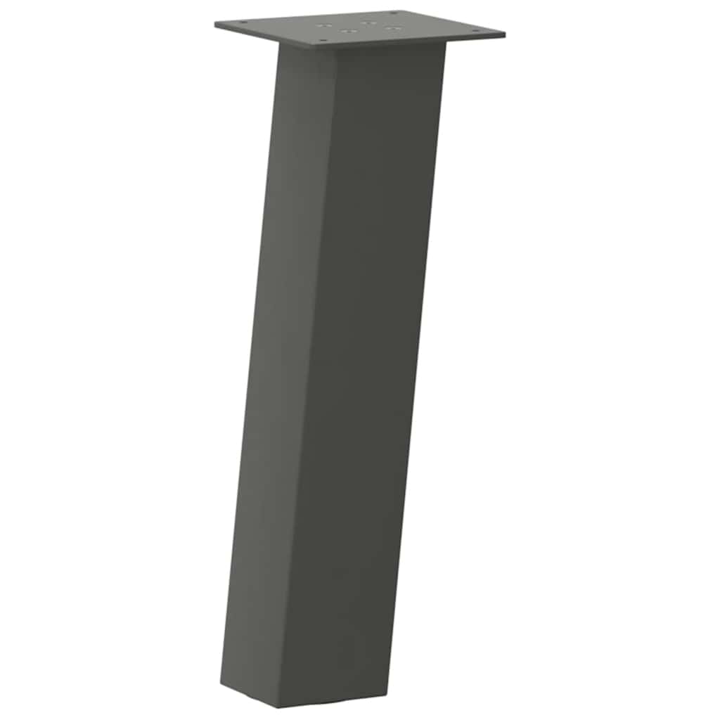 vidaXL Couchtischbeine 4 Stk. Anthrazit 42 cm Stahl