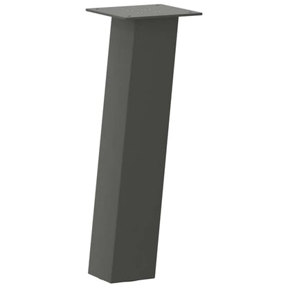 vidaXL Couchtischbeine 4 Stk. Anthrazit 42 cm Stahl