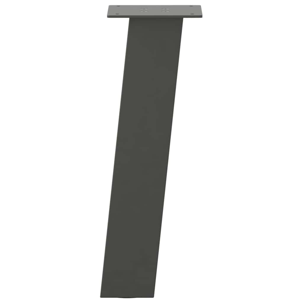 vidaXL Couchtischbeine 4 Stk. Anthrazit 42 cm Stahl