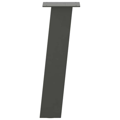 vidaXL Couchtischbeine 4 Stk. Anthrazit 42 cm Stahl
