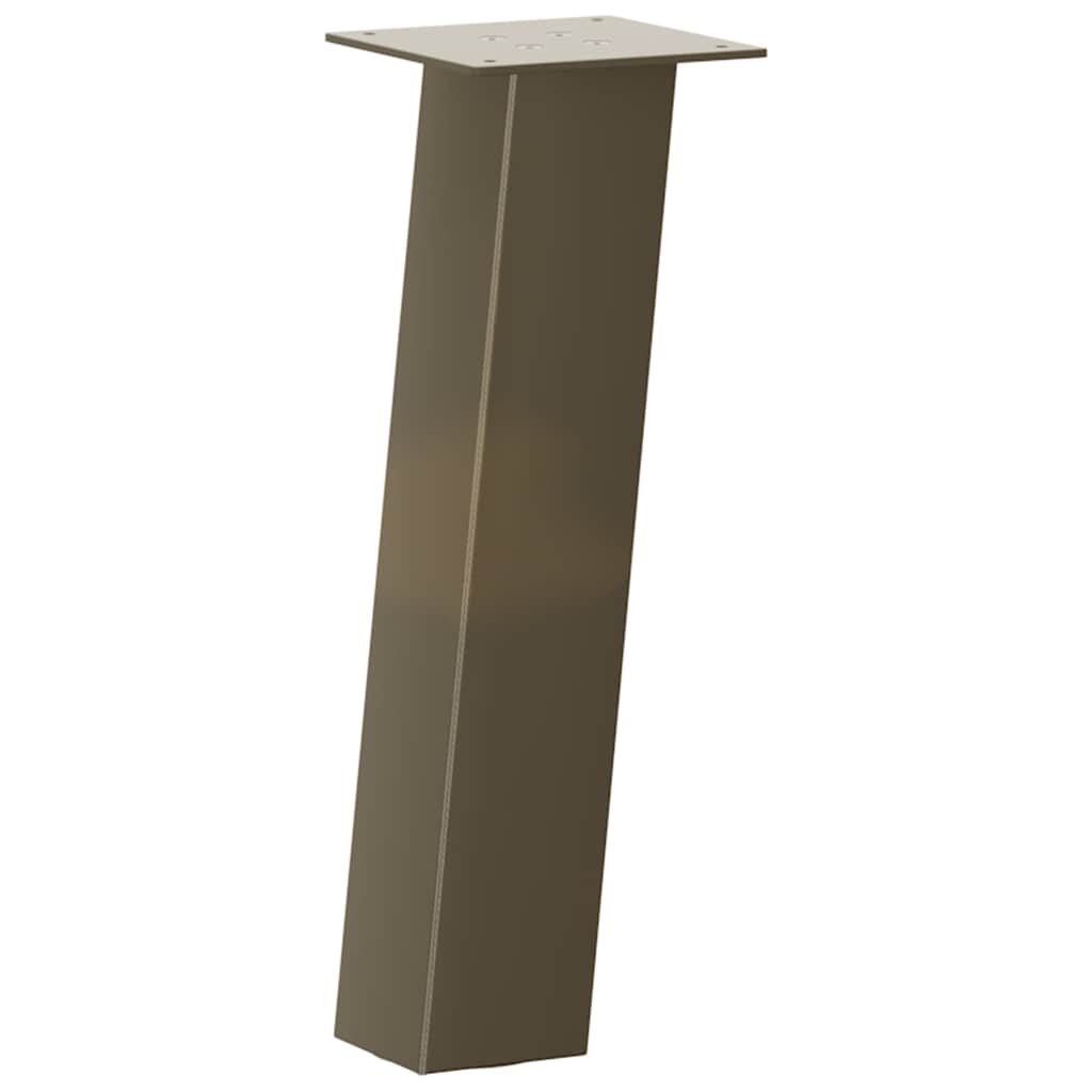 vidaXL Couchtischbeine 4 Stk. Naturstahl 42 cm Stahl