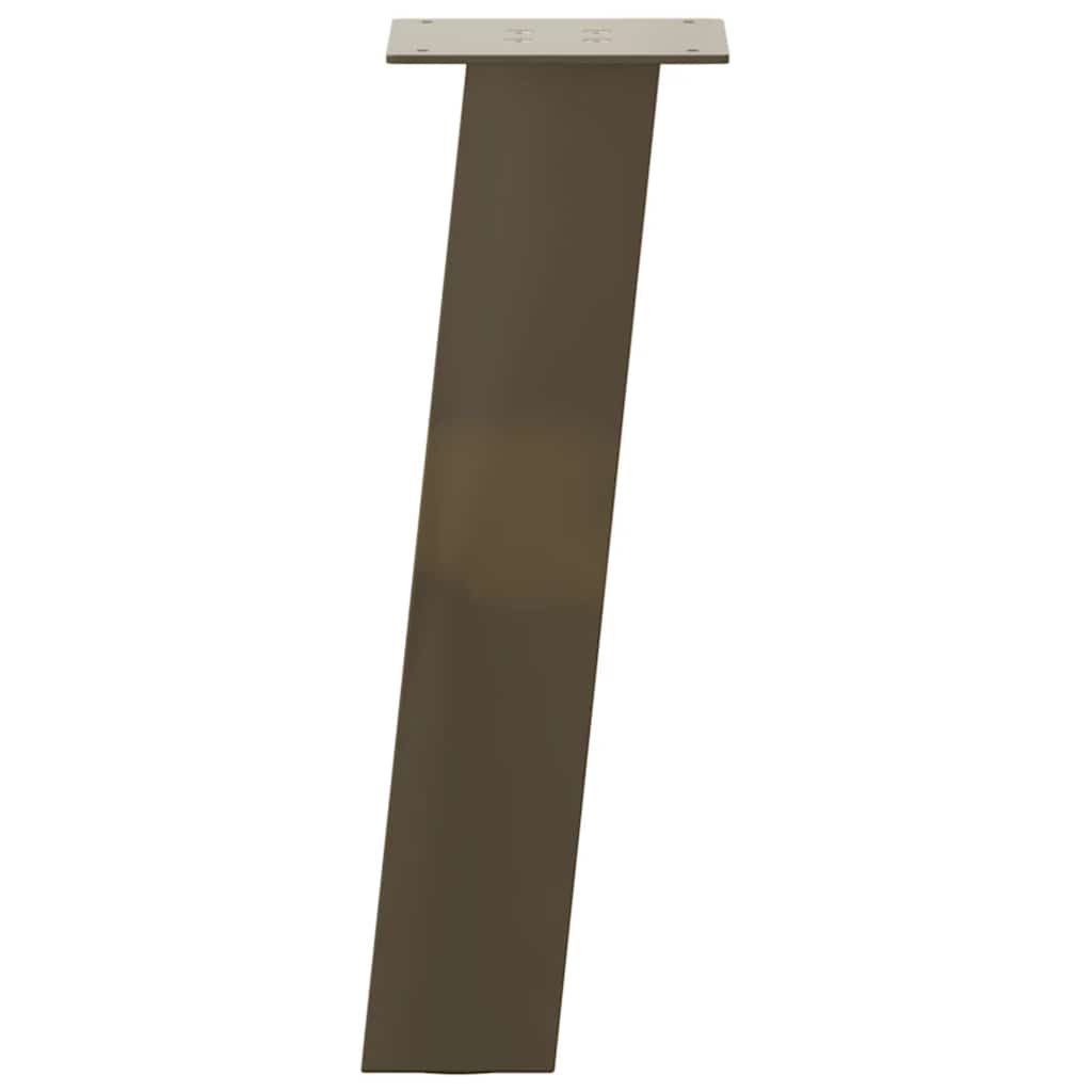 vidaXL Couchtischbeine 4 Stk. Naturstahl 42 cm Stahl