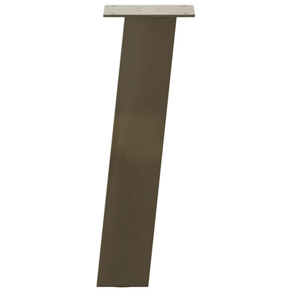 vidaXL Couchtischbeine 4 Stk. Naturstahl 42 cm Stahl