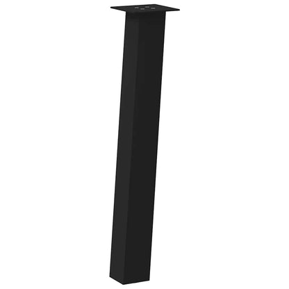 vidaXL Konsolentischbeine 4 Stk. Schwarz 72 cm Stahl