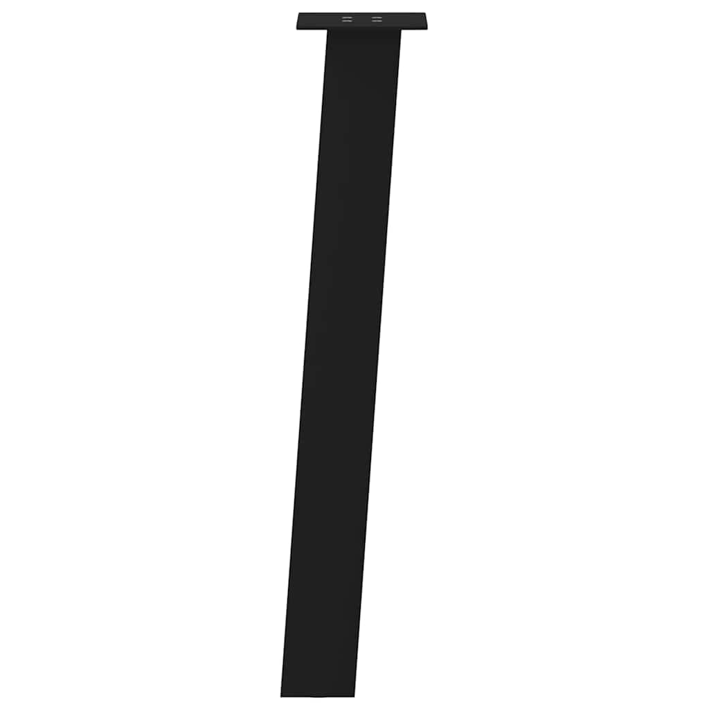 vidaXL Konsolentischbeine 4 Stk. Schwarz 72 cm Stahl